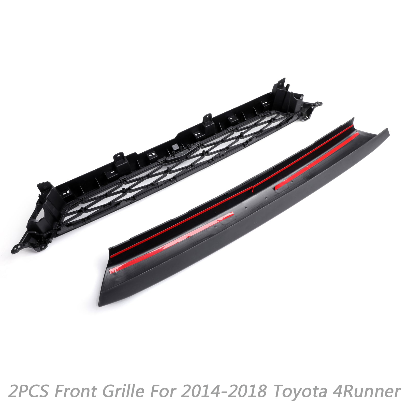 For 2014-2019 Toyota 4Runner TRD Pro Style Grille Matte Black Front Grill W/ Letters