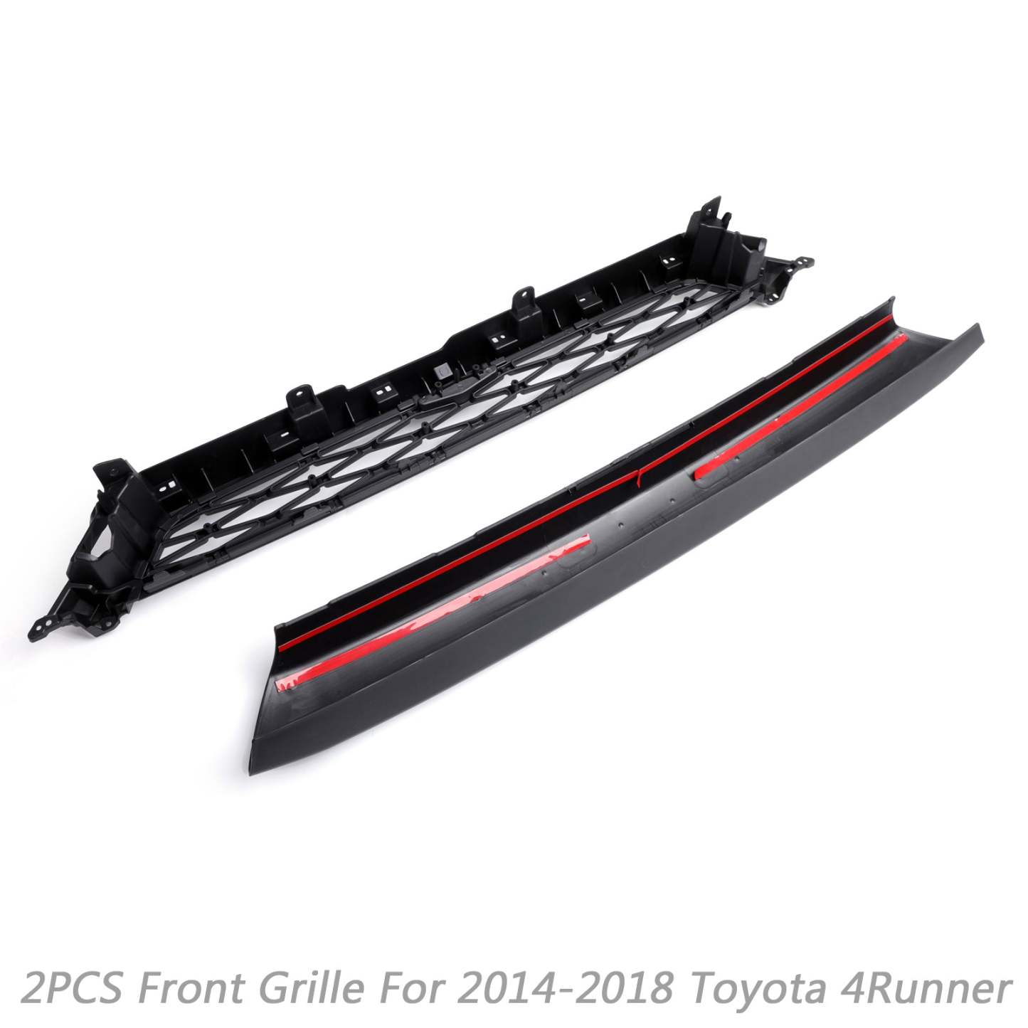 For 2014-2019 Toyota 4Runner TRD Pro Style Grille Matte Black Front Grill W/ Letters