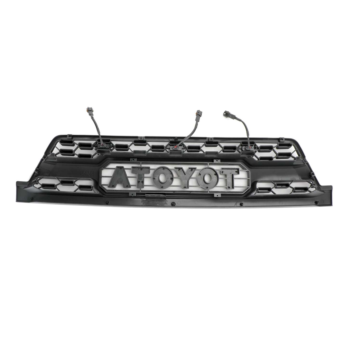 Front Grille For 2003-2005 Toyota 4Runner Grill Matte Black W/ Letters Led Lights