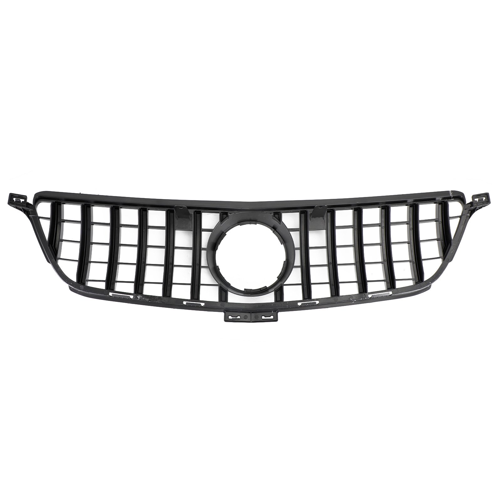 GT Style Front Grille Chrome Black For Mercedes Benz W166 2012-2015 ML350 ML400 ML550 AMG