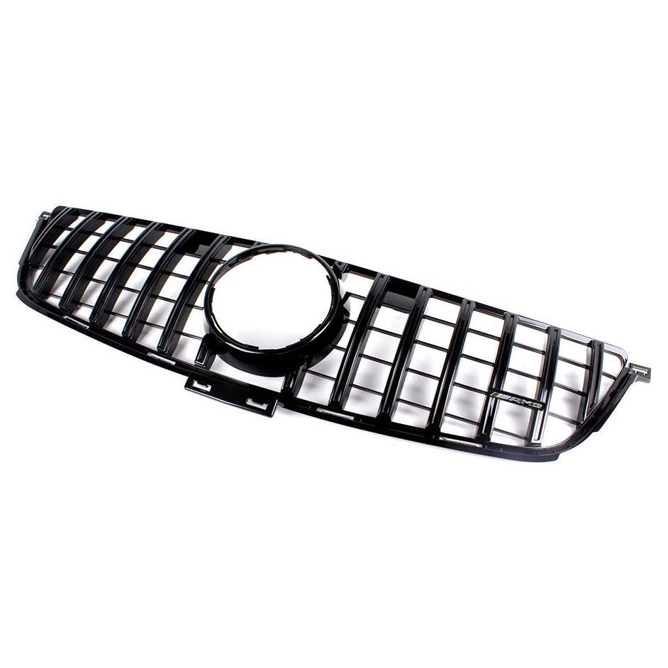 GT Style Front Grille Gloss Black For Mercedes Benz W166 2012-2015 ML350 ML400 ML550 ML63AMG