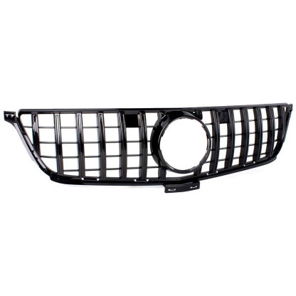 GT Style Front Grille Gloss Black For Mercedes Benz W166 2012-2015 ML350 ML400 ML550 ML63AMG