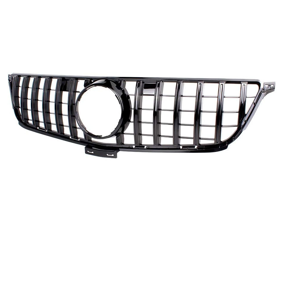 GT Style Front Grille Gloss Black For Mercedes Benz W166 2012-2015 ML350 ML400 ML550 ML63AMG