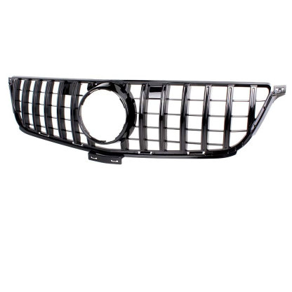 GT Style Front Grille Gloss Black For Mercedes Benz W166 2012-2015 ML350 ML400 ML550 ML63AMG