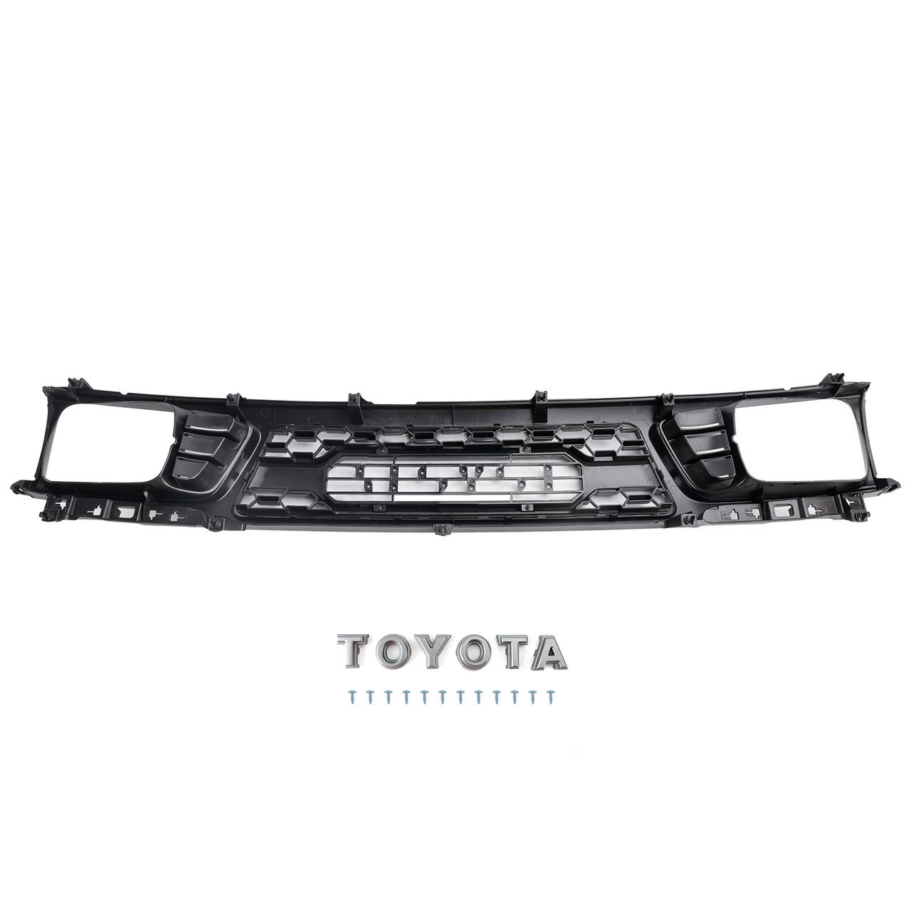 For 1995 1996 Toyota Tacoma Grill Trd Pro Style Front Grille With Letter Matte Black