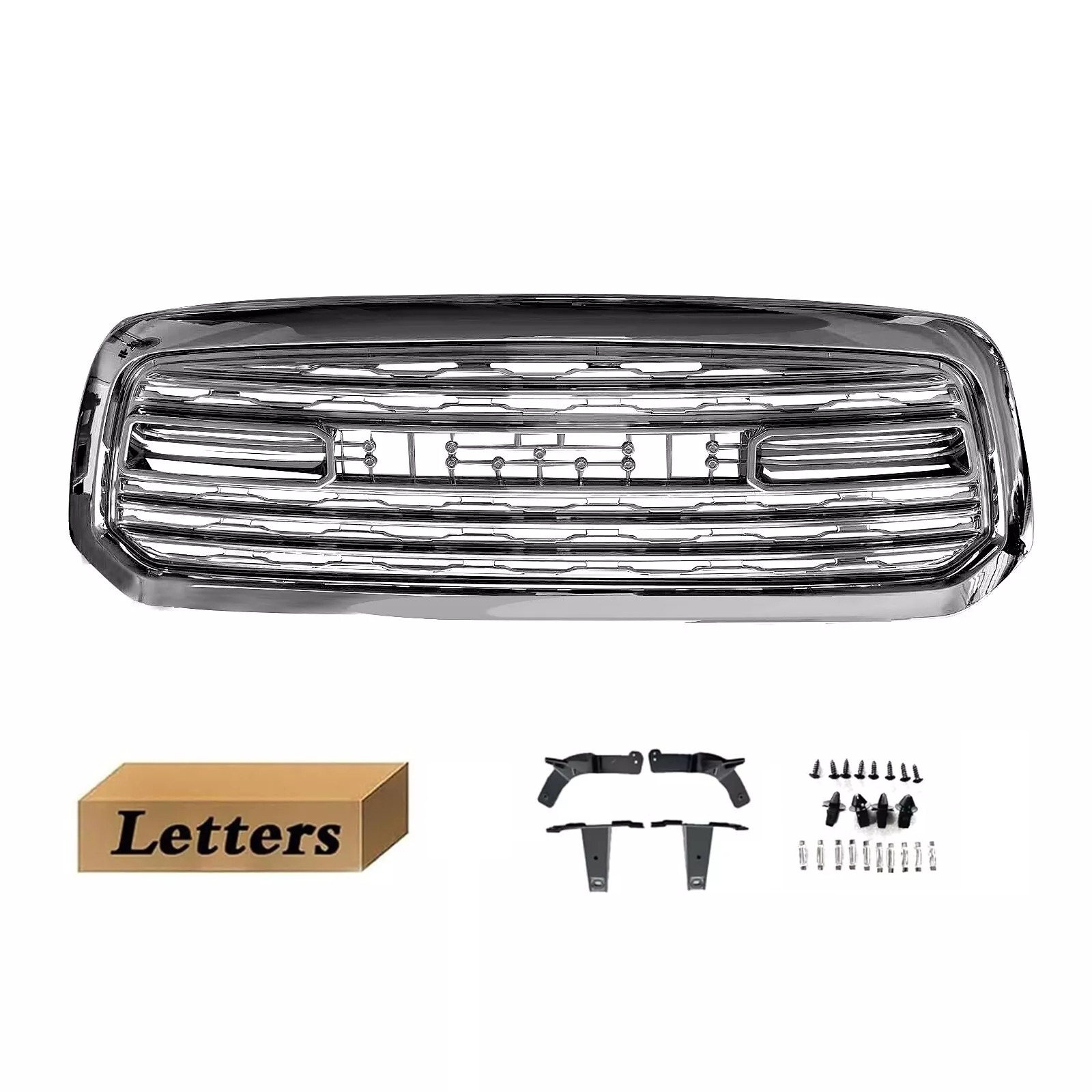 Grille For 2013-2018 Dodge Ram 1500 Grill Limited Style Grille with Letter Chrome