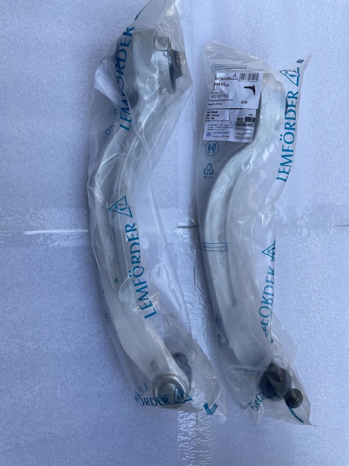 4x OE Lemforder Front Lower Forward Rearward Control Arms Kit for Audi A4 A6 C5