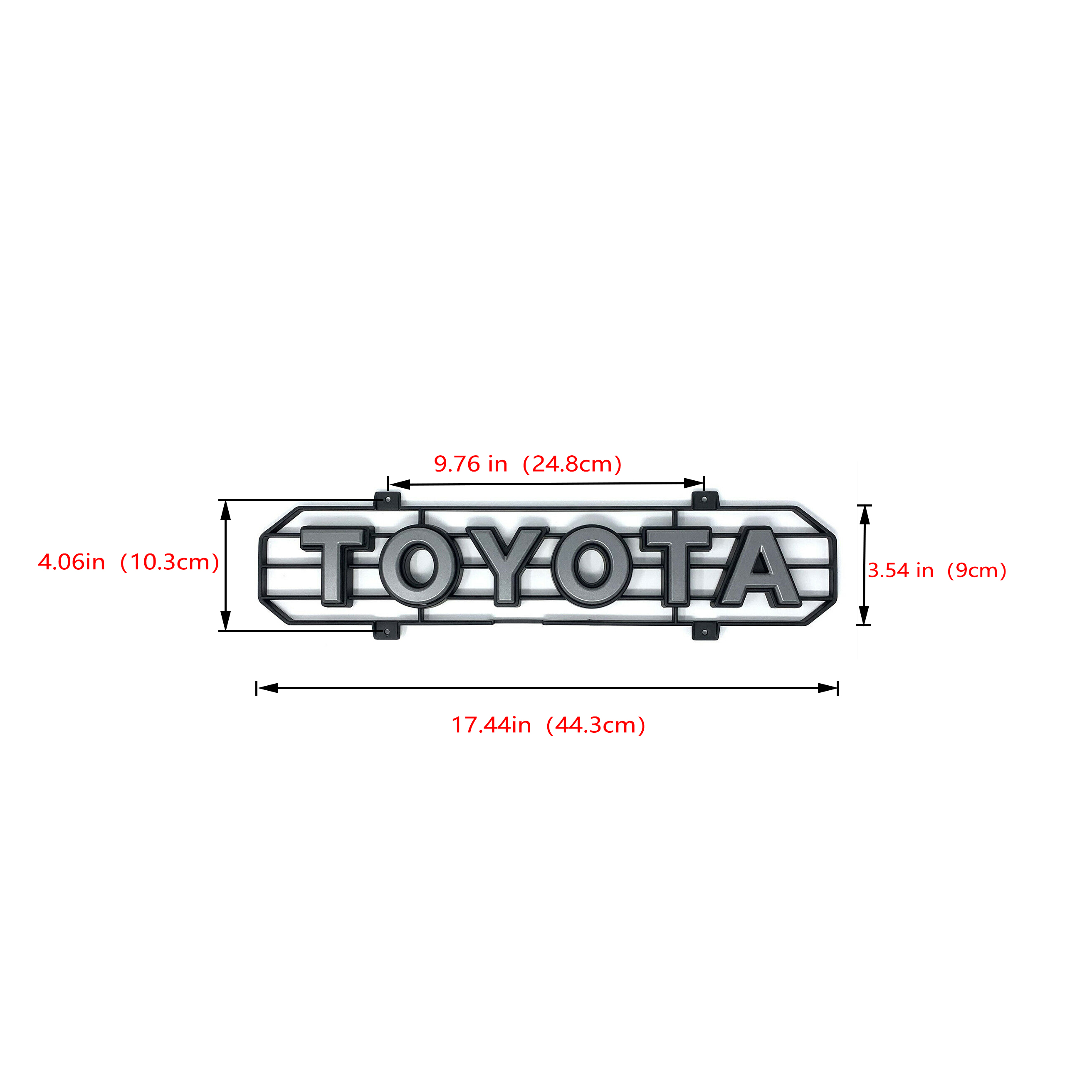 Letters Insert Emblem Logo For 2016-2022 Toyota Tacoma grille Grill