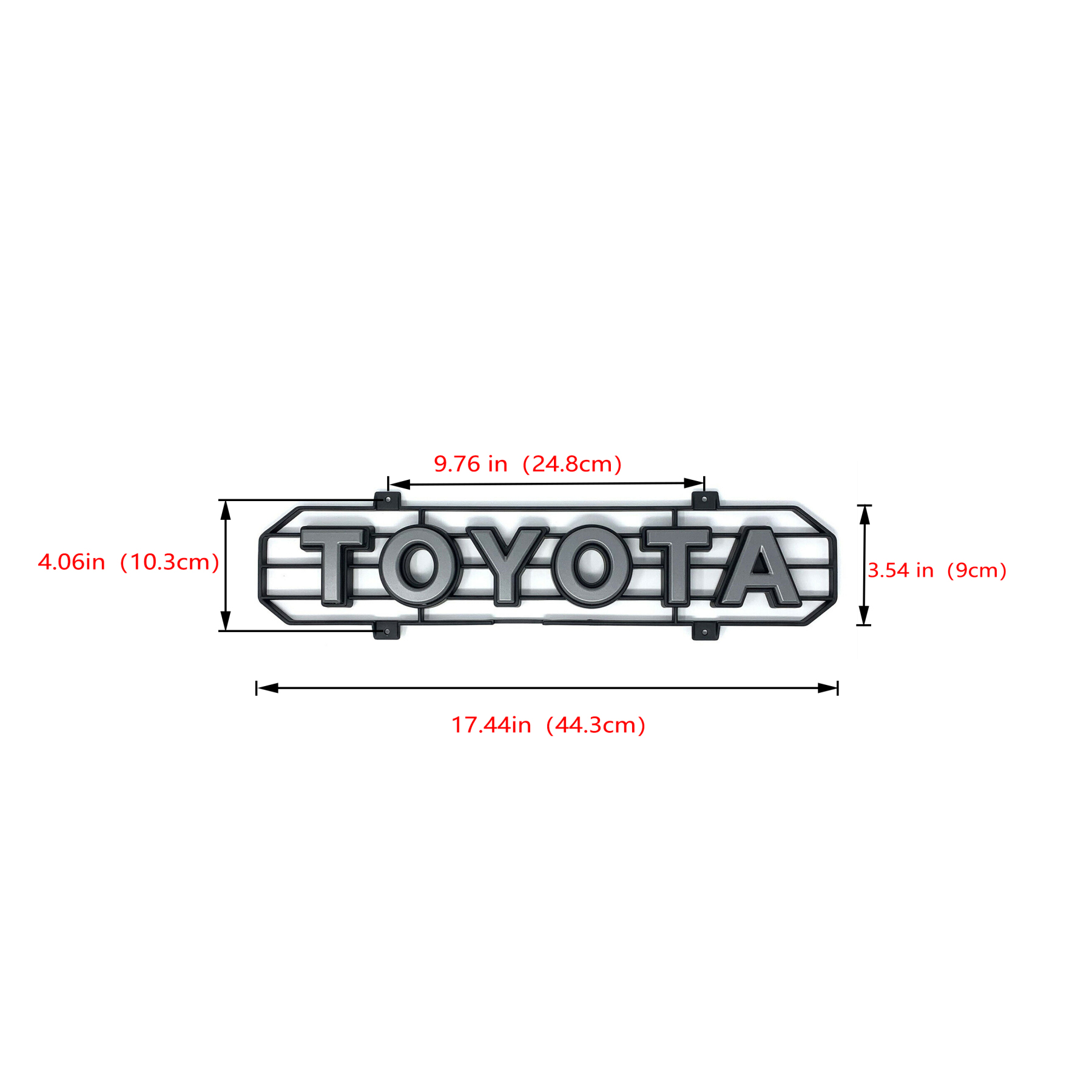 Letters Insert Emblem Logo For 2016-2022 Toyota Tacoma grille Grill