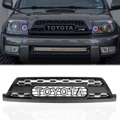 For 2003-2005 Toyota 4Runner Grill Front Bumper Grille Matte Black W/ Letters