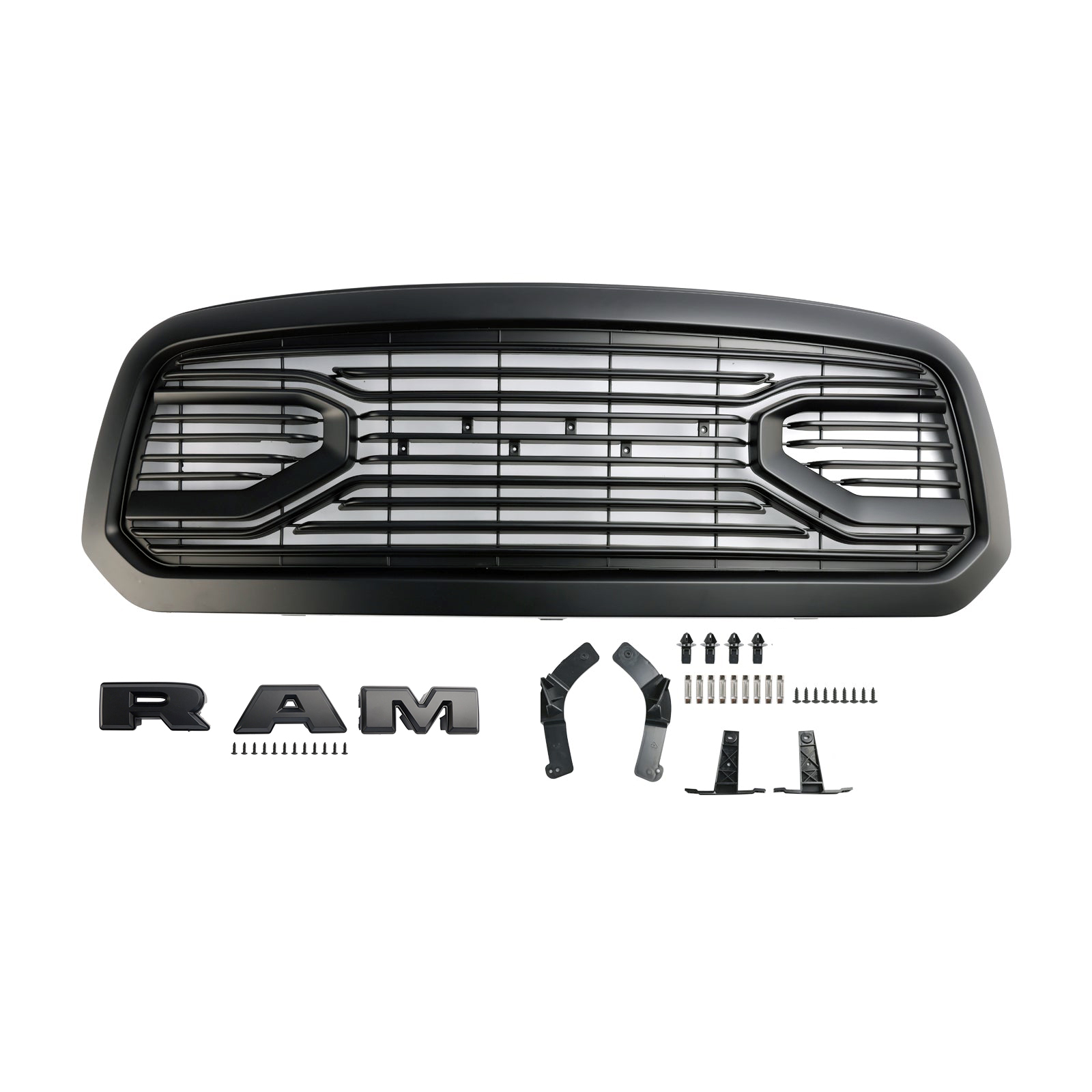 {Black Friday Deals} For 2013-2018 Dodge Ram 1500 Grill Big Horn Style Front Grille with Letter Matte Black