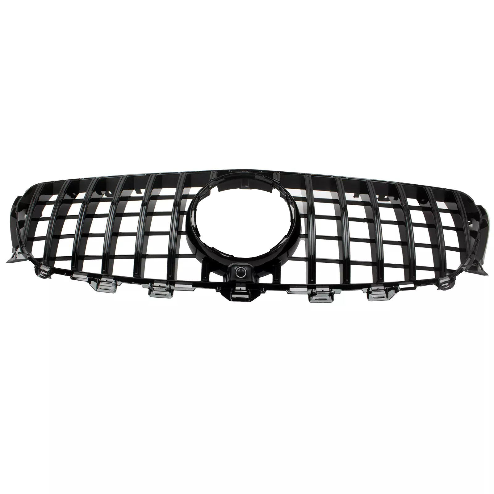 GT Style Grille Gloss Black For 2016-2020 Mercedes W213 E CLASS E200 E300 E350 E43 AMG