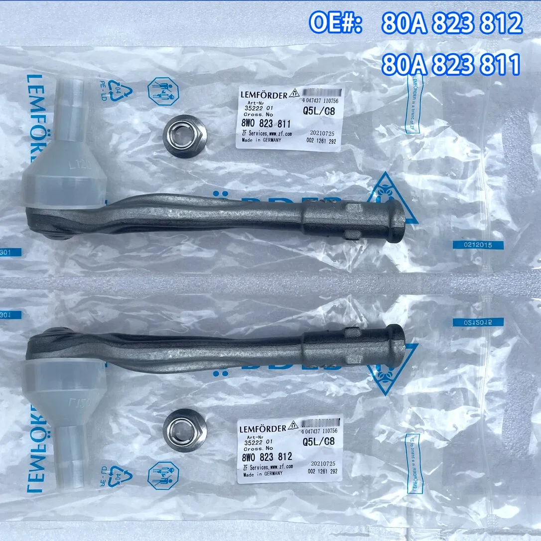2PC Lemforder OEM Front Outer Tie Rod End Links For Audi A4 A5 B9 S4 S5 Quattro