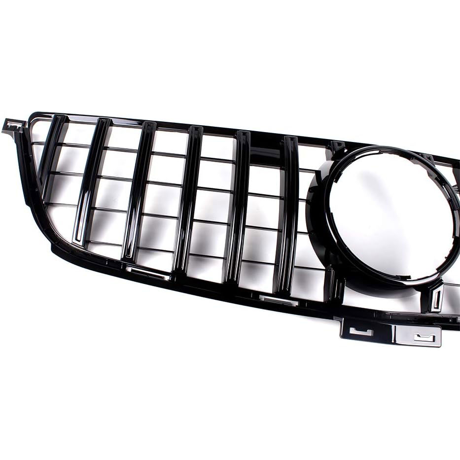 GT Style Front Grille Gloss Black For Mercedes Benz W166 2012-2015 ML350 ML400 ML550 ML63AMG