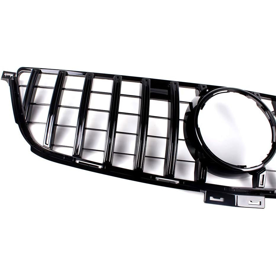 GT Style Front Grille Gloss Black For Mercedes Benz W166 2012-2015 ML350 ML400 ML550 ML63AMG