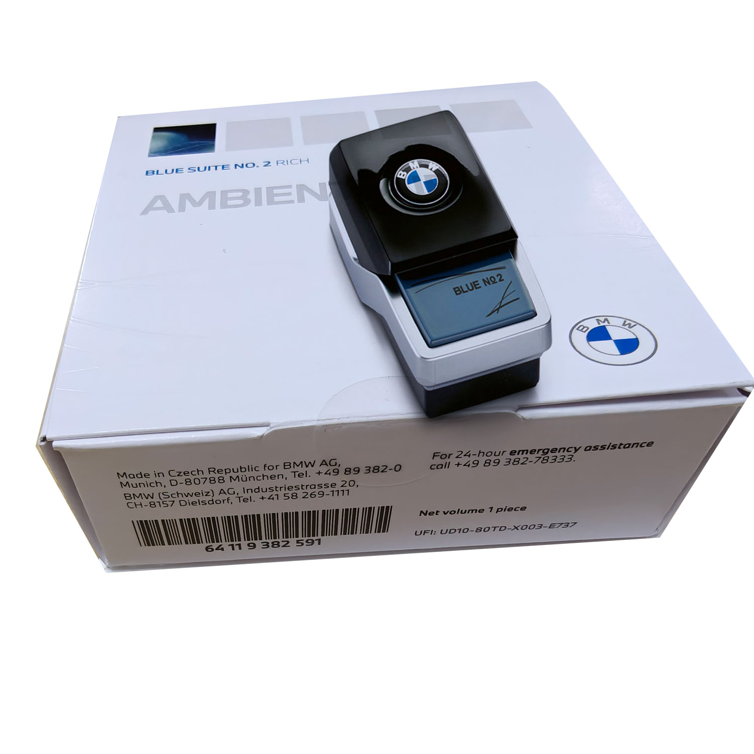 Genuine BMW Ambient Air Scent Blue Suite No. 2 - 64119382591
