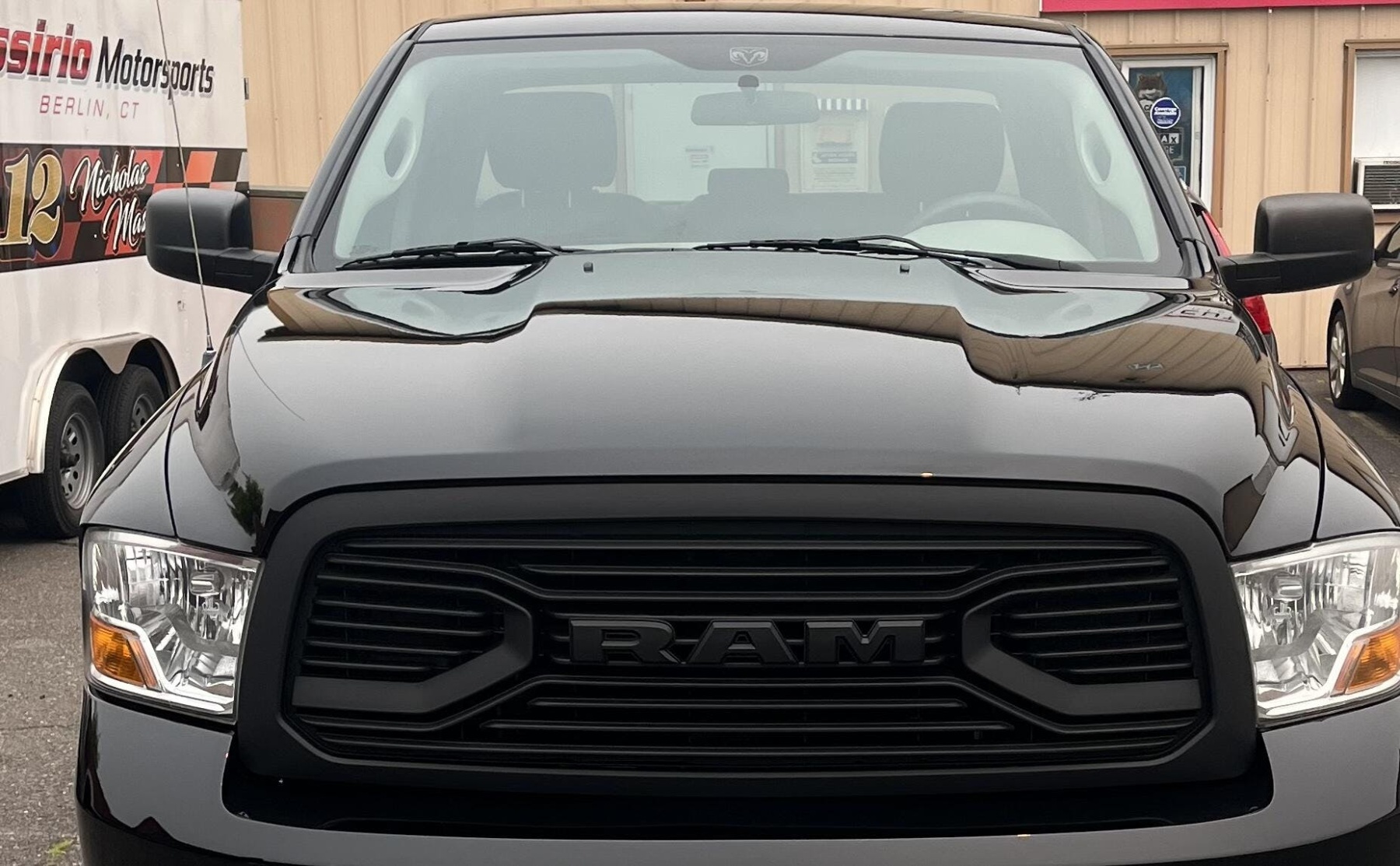 Front Grille For 2009-2012 DODGE RAM 1500 Big Horn Style Grill W/ LED