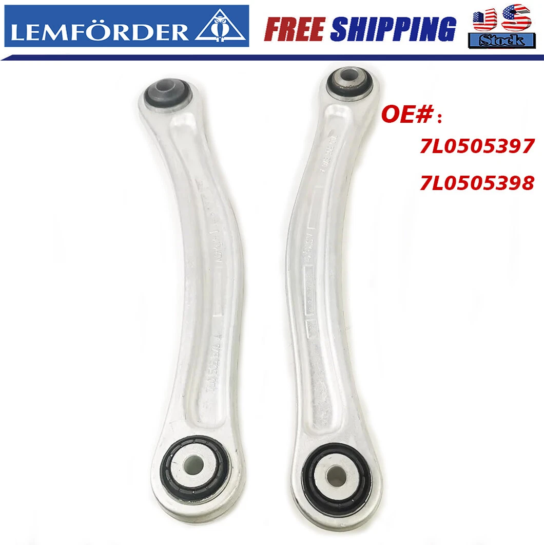 2X Lemforder Rear Left & Right Upper Rearward Control Arm for Audi Q7 VW Touareg