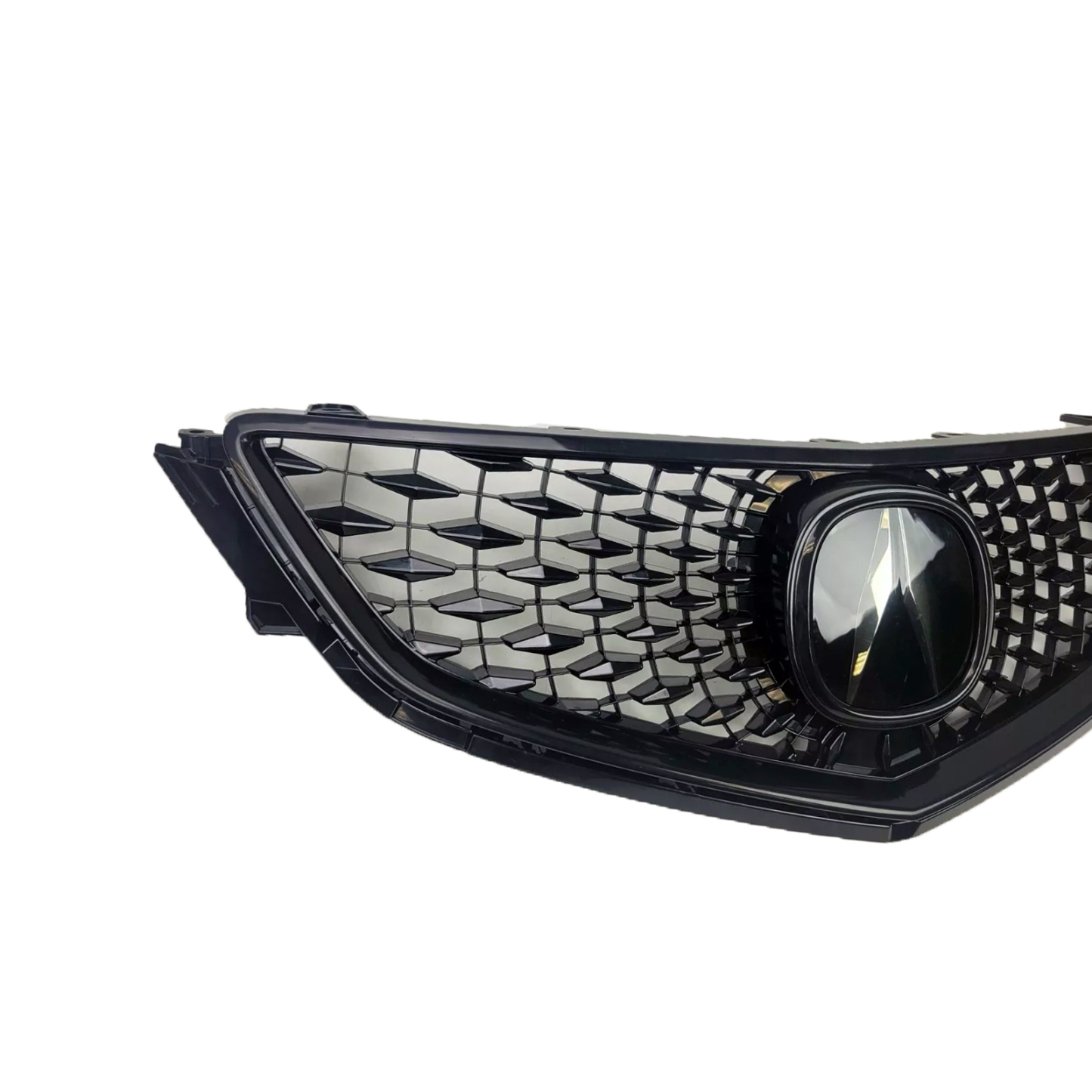2018 Acura TLX Style Grill with Emblem For 2015-2017 Honda Acura TLX Glossy Black