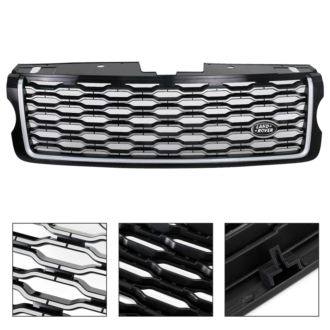 Front Upper Facelift Grill w/Emblem For Range Rover L405 Vogue 2013 2014 2015 2016 2017 Grille