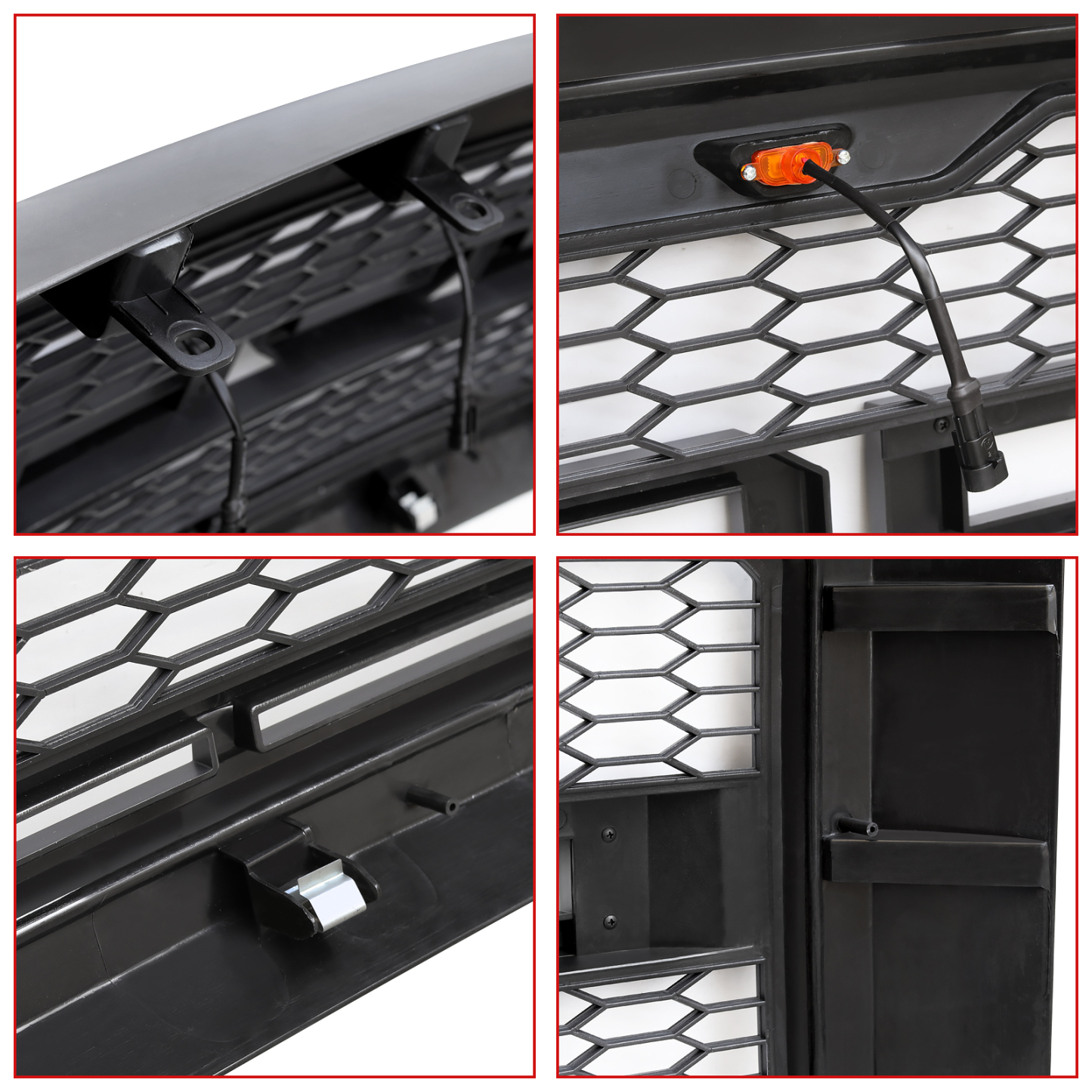 For 2011-2016 Ford F250 F350 F450 F550 Super Duty Grill Raptor Style Front Grille Matte Black