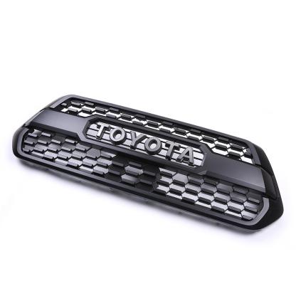For 2016-2022 Tacoma TRD Pro Front Grille Bumper Hood Matte Black Grill W/Letter