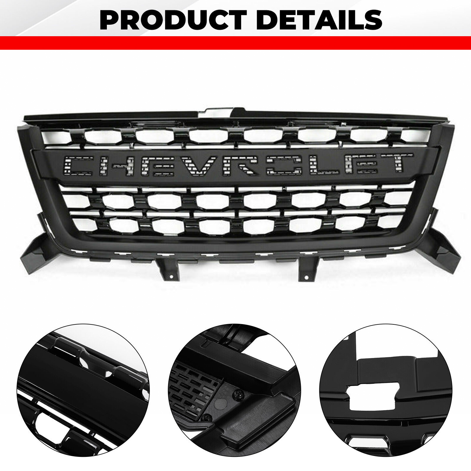 Front Grille For Chevrolet Colorado Z71 WT LT 2015-2020