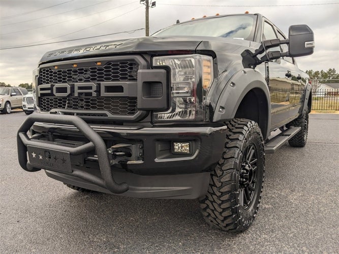 For 2017-2019 FORD F250 F350 Super Duty Raptor Style Grill Front Grille W/LED Matte black