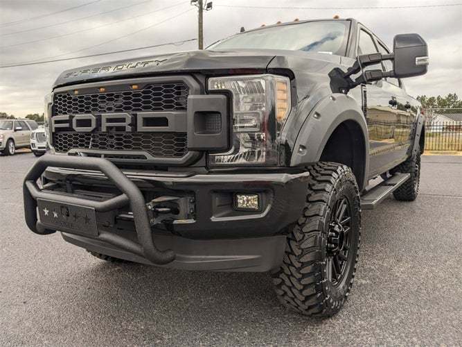 For 2017-2019 FORD F250 F350 Super Duty Raptor Style Grill Front Grille W/LED Matte black