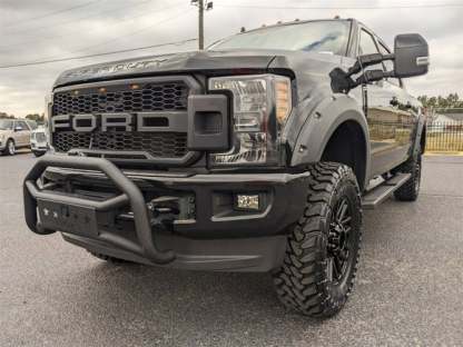 For 2017-2019 FORD F250 F350 Super Duty Raptor Style Grill Front Grille W/LED Matte black