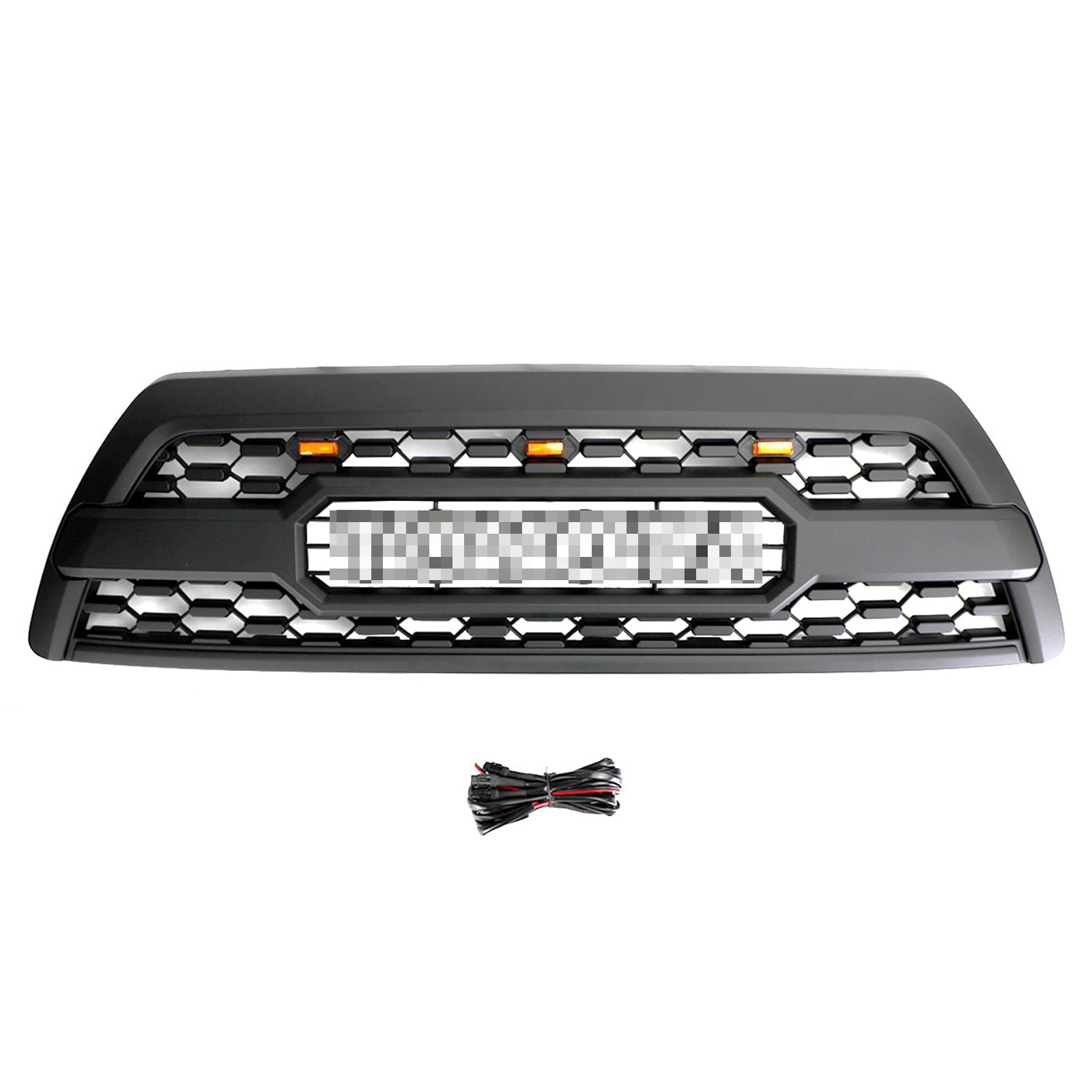For Toyota 4Runner 2006-2009 Trd Pro Style Grill Front Grille W/ Led Light Matte Black