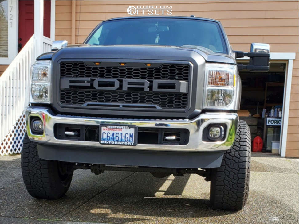 For 2011-2016 Ford F250 F350 F450 F550 Super Duty Grill Raptor Style Front Grille Matte Black