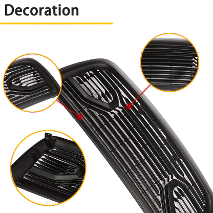 Big Horn Style Front Grille for 2010-2018 RAM 2500 3500 Grill W/Letter