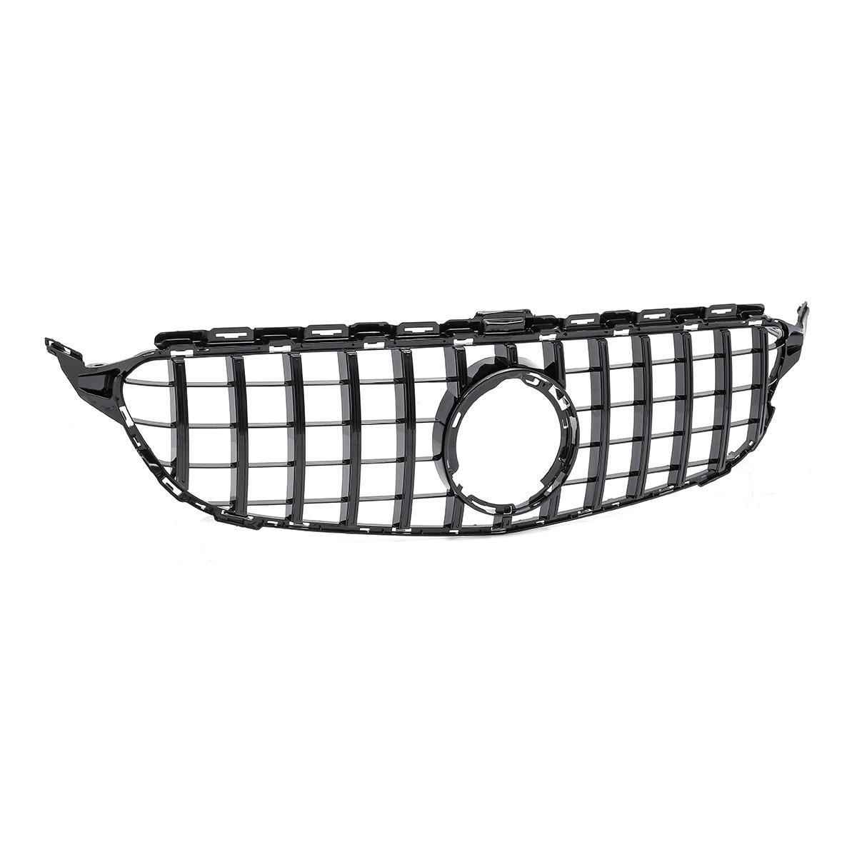 GT R Style Front Bumper Grill for 2015-2018 Mercedes Benz C-Class W205 C205 C300