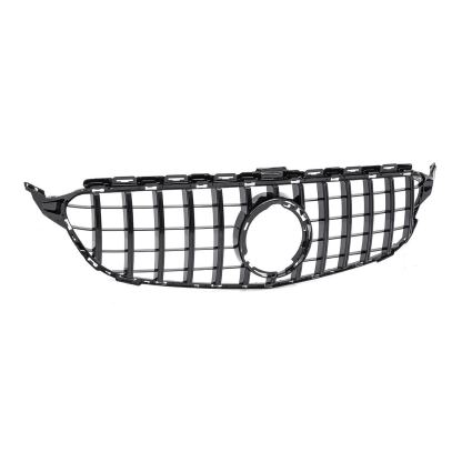 GT R Style Front Bumper Grill for 2015-2018 Mercedes Benz C-Class W205 C205 C300