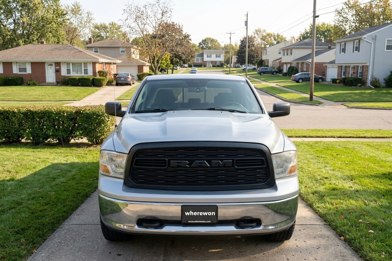 Front Grill For 2009-2012 Dodge Ram 1500 LTD Style Grille with Letters