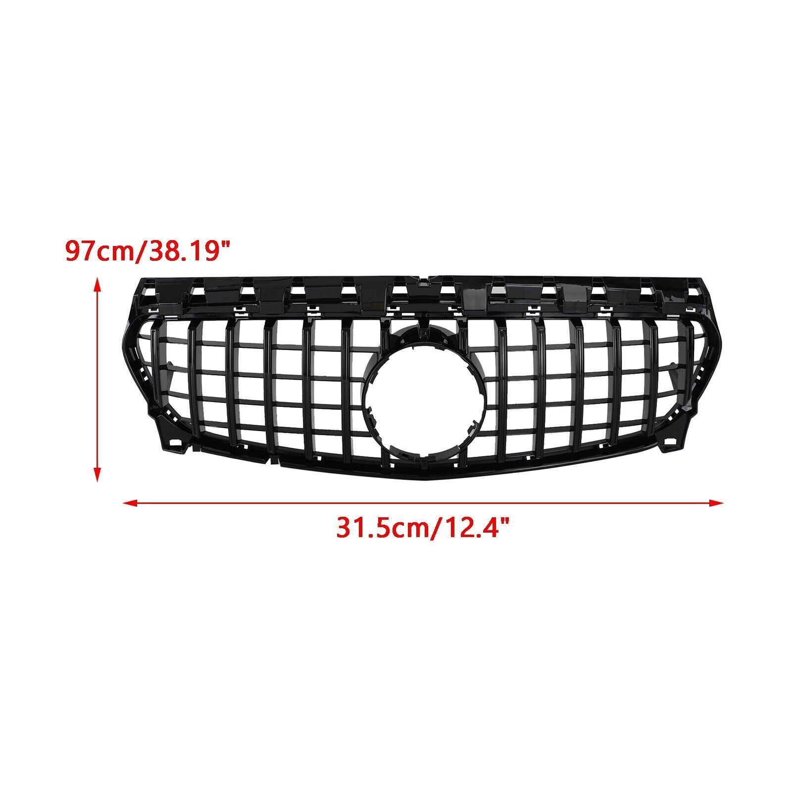 GT R Front Grill W/Emblem For Mercedes Benz W117 CLA Class CLA250 2013-2019