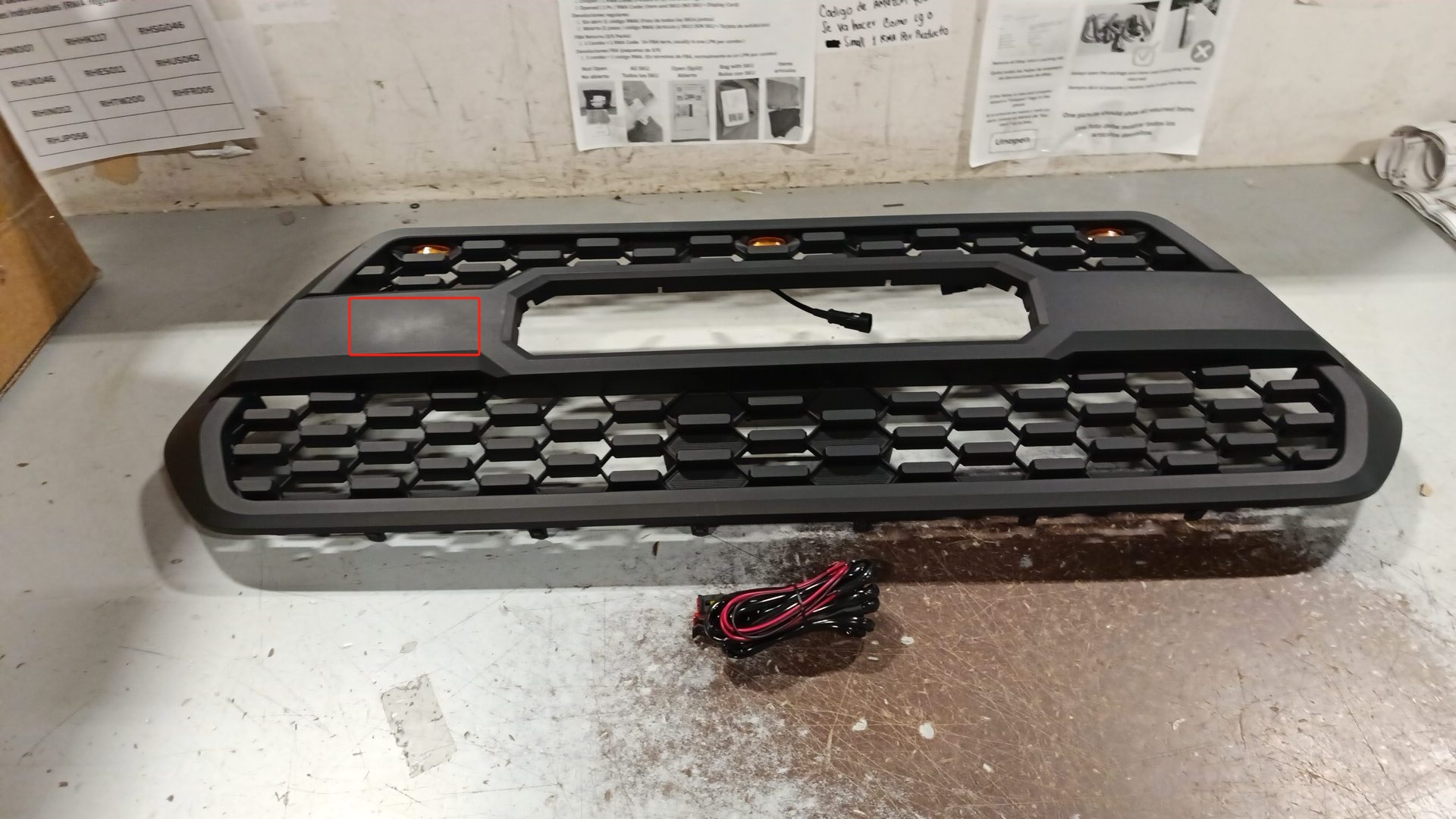 Used, Front Grill with Light For 2016-2023 Toyota Tacoma