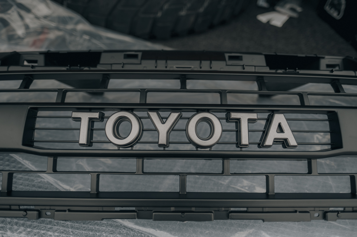 Front Grille For Toyota Tacoma 2012-2015 Grill Mesh with Letter Matte Black