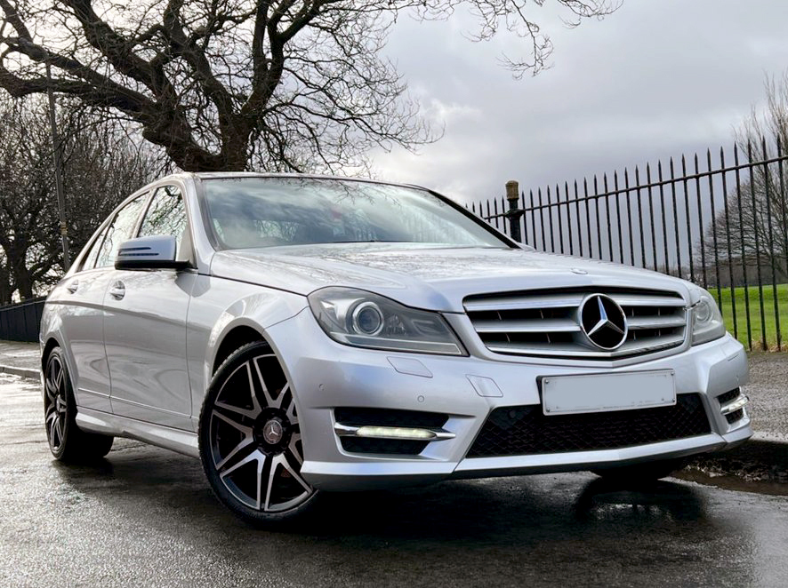 For Mercedes-Benz C Class W204 C250 C300 C350 Front Chrome Grille 2008-2014