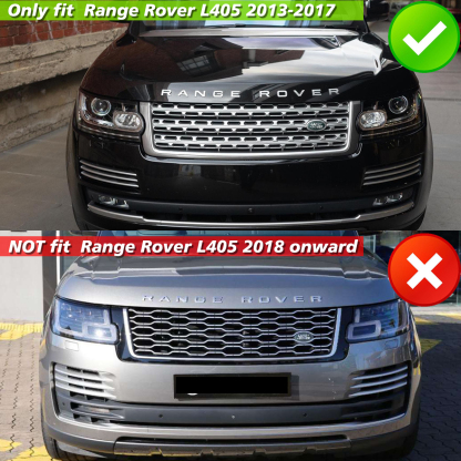 Front Upper Facelift Grill w/Emblem For Range Rover L405 Vogue 2013 2014 2015 2016 2017 Grille