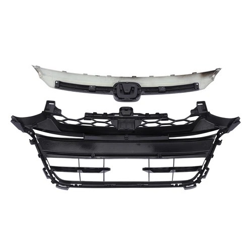 For 2018-2020 Honda Accord Grill Front Bumper Lower Grille Glossy Black 