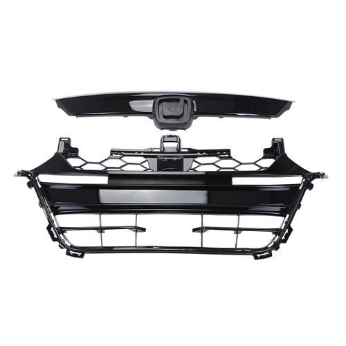 For 2018-2020 Honda Accord Grill Front Bumper Lower Grille Glossy Black 