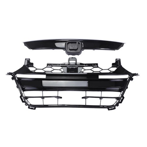 For 2018-2020 Honda Accord Grill Front Bumper Lower Grille Glossy Black 