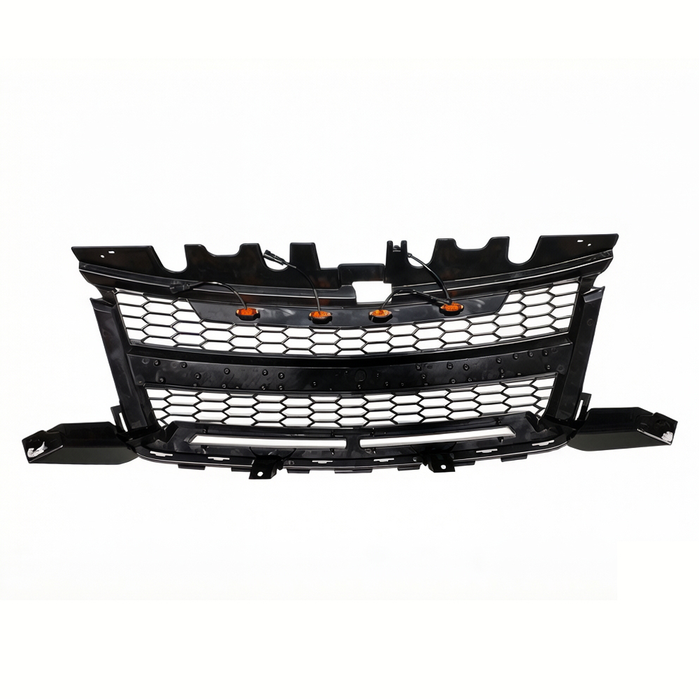 Front Grille For Chevrolet Colorado Z71 WT LT 2015-2020 Upper Grill with LED Light