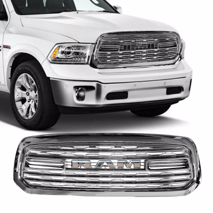 Chrome Front Grille For 2013 2014 2015 2016 2017 2018 Dodge Ram 1500 Grill Limited Style Grille with Letter