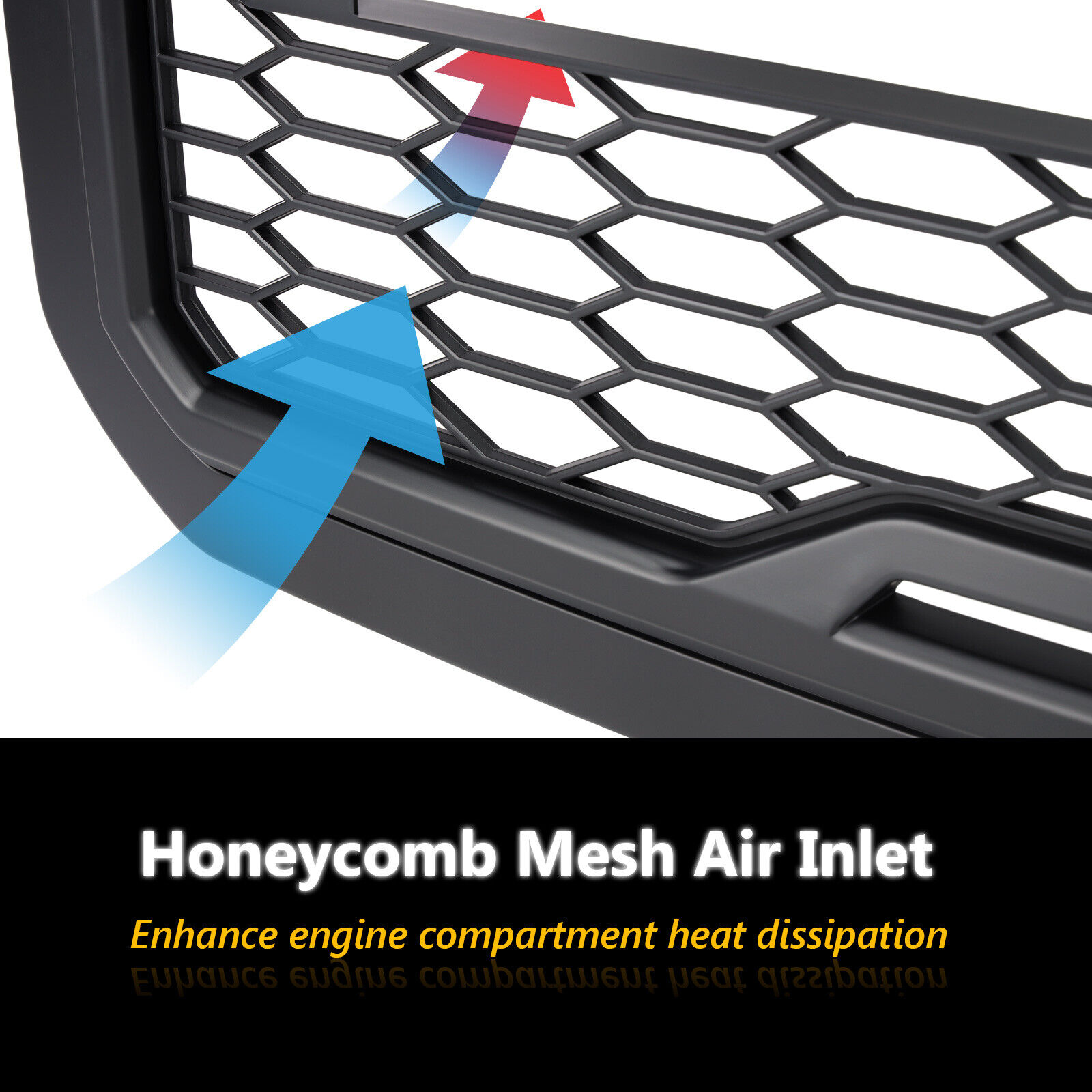 For 2011-2016 Ford F250 F350 F450 F550 Grill Raptor Style Front Grille w/ Light