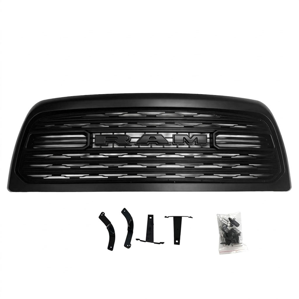 For 2013-2018 Dodge Ram 2500 3500 Grill Limited Style Front Grille Matte Black