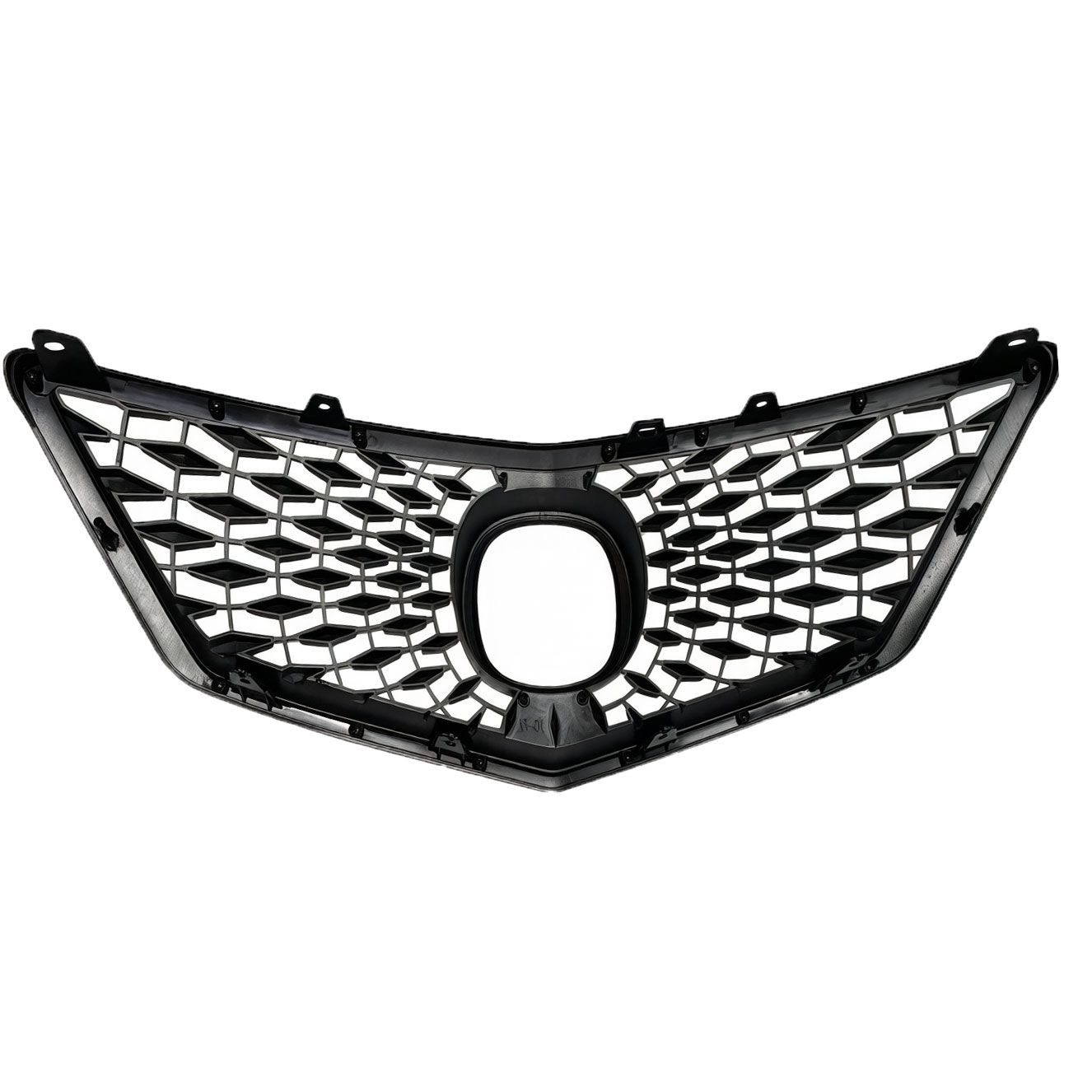 For 2016-2018 Honda Acura RDX Front Grille Gloss Black Grill with Emblem