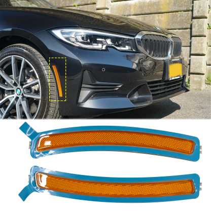 Front Bumper Amber Reflector Side Marker Light For BMW 7 Series G11/G12 740i 750i 2015-2022